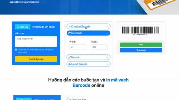 Hướng dẫn sử dụng Image360 để tạo mã vạch
